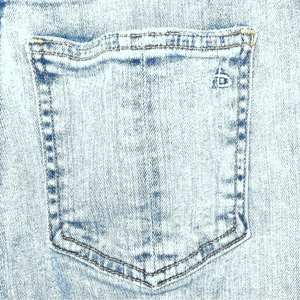 rag & bone Jake Super High Rise Ankle Cigarette Jeans in Dakota Wash Size 24 - Picture 7 of 10